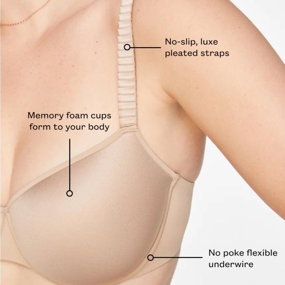 THIRDLOVE 24/7 CLASSIC T-SHIRT BRA TAN 34G - Picture 5 of 7